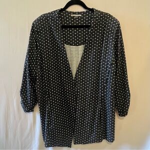 Tart Black and White Dotted Jacket - 3X